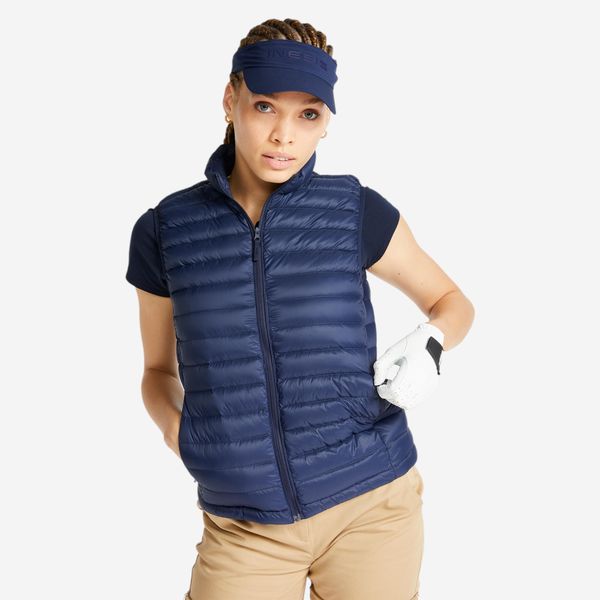 Inesis Women's Golf Sleeveless Down Jacket - MW500 - Blue