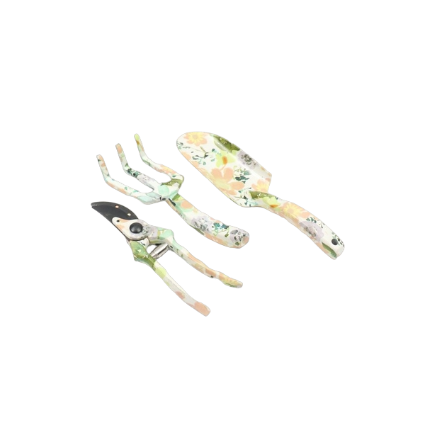 3 Piece Floral Gardening Tool Set