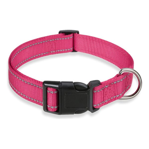 Reflective Dog Collar Adjustable Nylon for Small Dogs S Size