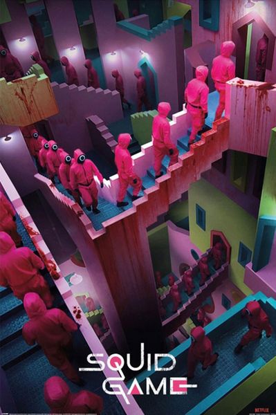 Squid Game (Crazy Stairs) Poster