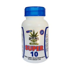 Super 10 Herbal Supplement for Optimum Health, Detox &amp; Weight loss - 60