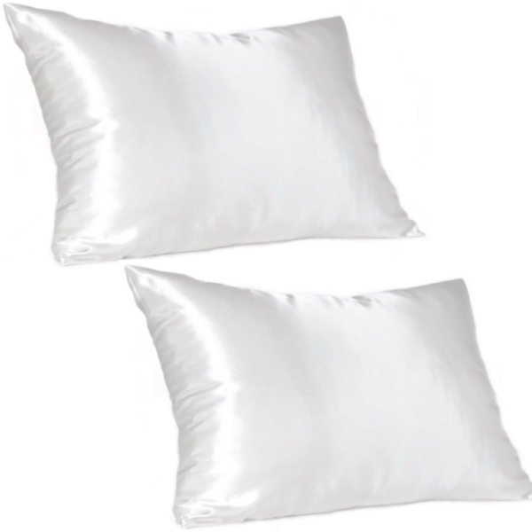 Dear Deer White Satin Pillowcases - King (Pack of 2)