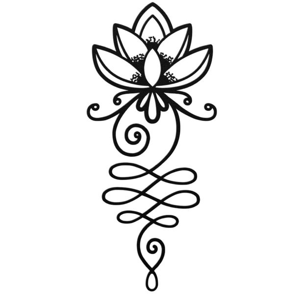 Decor Metal Lotus Flower Hollow Wall Art - 30 cm