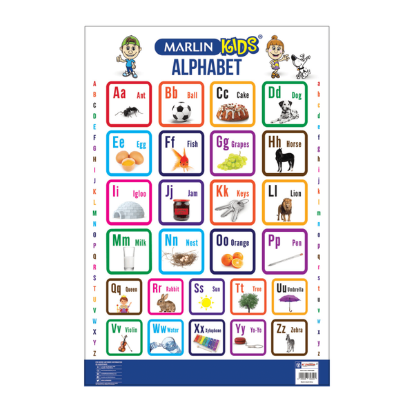 Marlin Kids - Alphabet Chart (Pack Of 5)