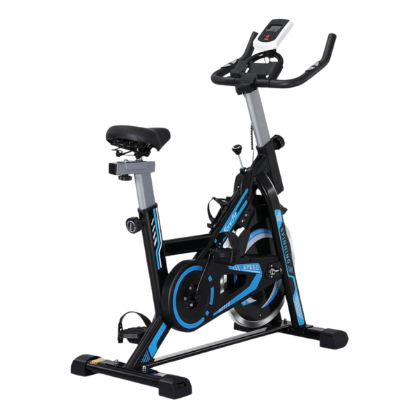 Indoor Spinning Bike Cardio Fitness Cycle with LCD Monitor