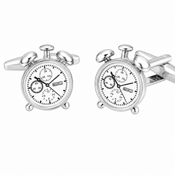 Cufflinks Vintage Alarm Clock