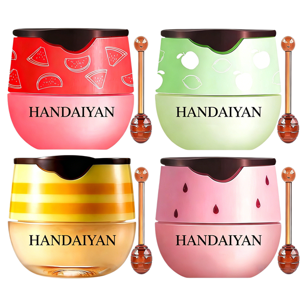 Handaiyan Bee Lip Balm Lip Mask Honey Pot Set -Moisturising for Dry Lips