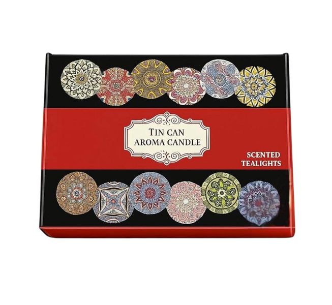 Tin Can Aroma Candle -Pack Of 12 -Soy Wax Scented Candle For Home