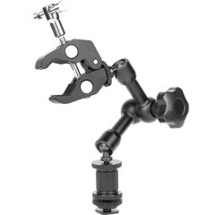 7 Inch Articulating Friction Arm Super Clamp 1/4 3/8 Inch Thread