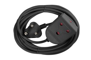 Electricmate 16A 5m Extension Lead - Black