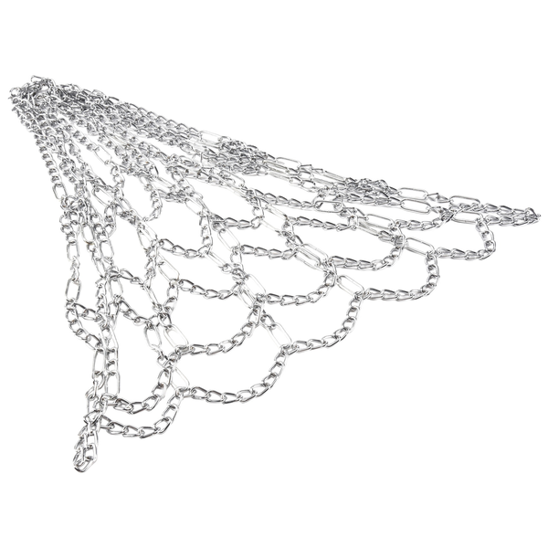 Sport Iron Chain Basketball Net Outdoor 12 Loops Standard Silver