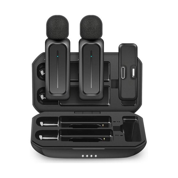 FMBP Vlog wireless microphone-omni-directional pattern with charging case