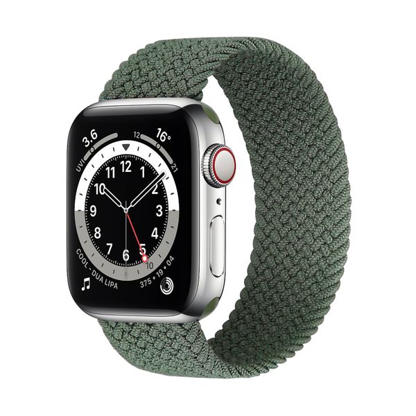 Green Braided Solo Loop Strap for 38/40mm Apple Watch - XS (135-145mm)