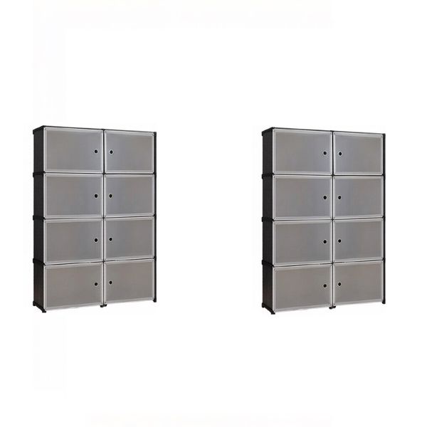 2 Pack-Folding locker with magnetic door, 82cm x 29cm x 124cm