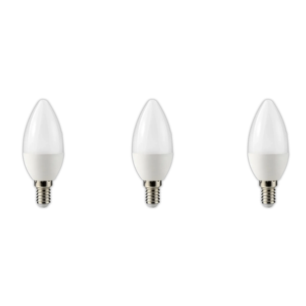 Starlit 5W LED Candle Bulb E14 6000K- 3 Pack