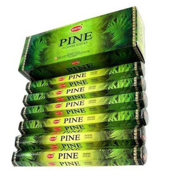 HEM Pine Incense Sticks (6 Packs of 20 Sticks Each)