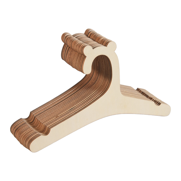 20Pcs Baby Wooden Clothes Hanger Baby Creative Hanger Rack