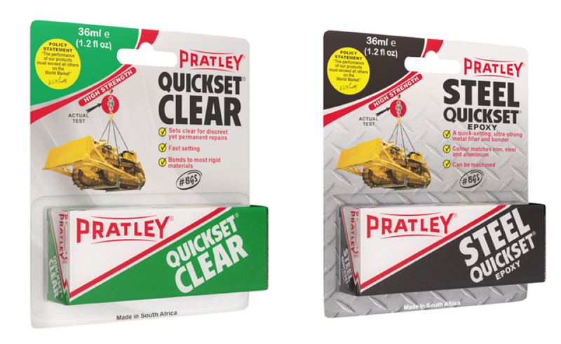 Pratley Epoxy Combo (2 PIECE) - Black &amp; Clear 36ML