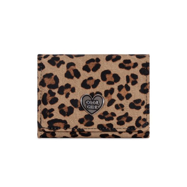 RFID Blocking Retro Leopard Print Trifold Wallet for Ladies