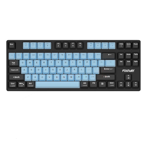 Founder GK87 Wireless Mechanical Keyboard 88-Keys (Black)