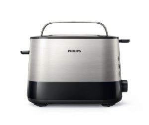 Philips Toaster - Viva Collection Toaster 2 Slice - Silver &amp; Black Toasters