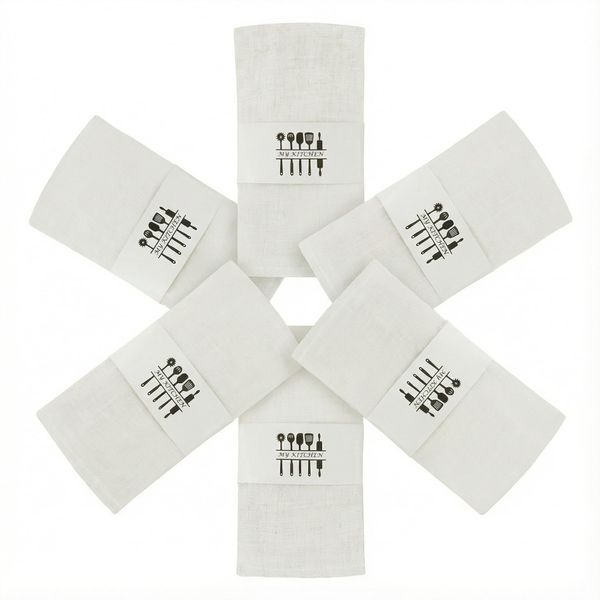 Cloth Napkins Set of 6 Dinner Napkins Reusable Cotton Linen Napkins