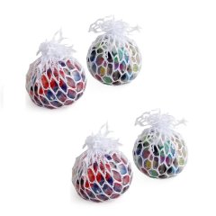 Rainbow Mesh Squish Balls - (Set of 4)