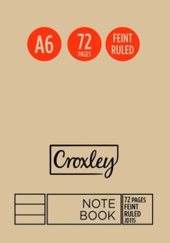CROXLEY Note Book A6 72pg - Pack 20