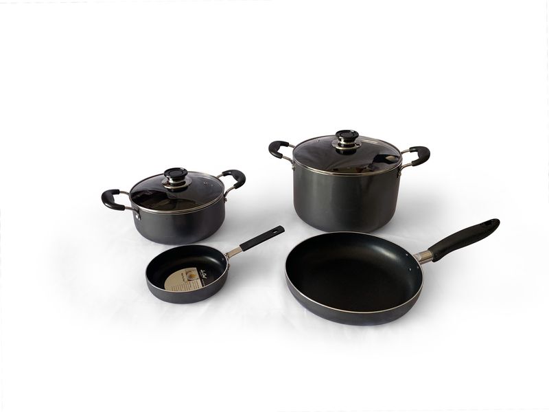 Le Chef Non-Stick Casserole Pots and Fry Pans Combo (6 Piece)
