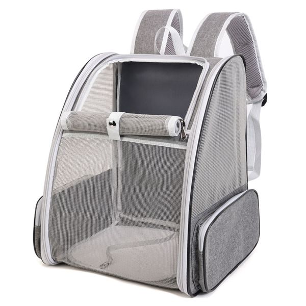 Pet Carrier Backpack For Dogs And Cats - Portable Collapsible Ventilated Mesh