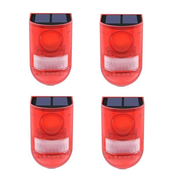 Solar Motion Sensor Alarm - 4 Pack