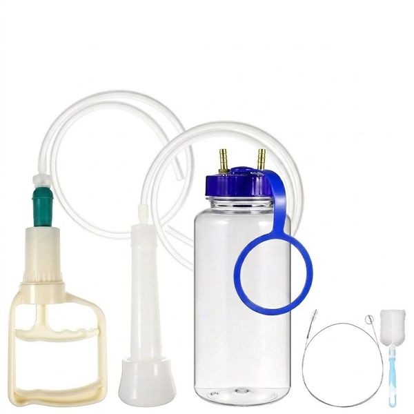 Manual Milking Machine 1L Hand Vacuum Pump Kit for Goats and Cows