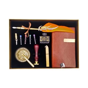 Luxury Vintage Calligraphy Writing Pens Feather Quill Pen Set