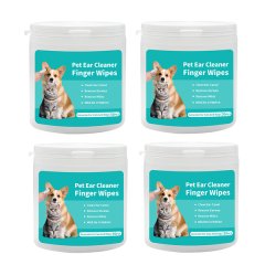 200 Piece Dog Cat Ears Cleaning Wipe Pet Otic Cleaner Soft For Ear Teeth Care