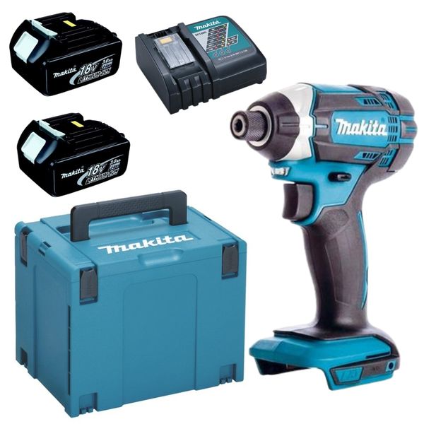 Makita DTD152Z Impact Drivers with Carry Case + 2x 3.0Ah Battery &amp; Charger