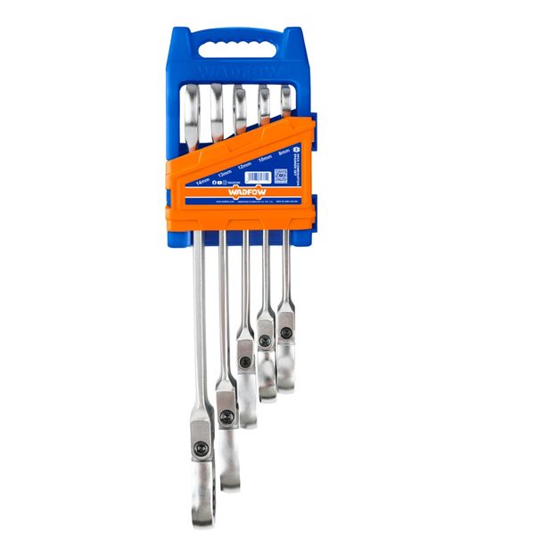Wadfow - 5Pce Spanner Ratchet Flex Set (8-14mm)