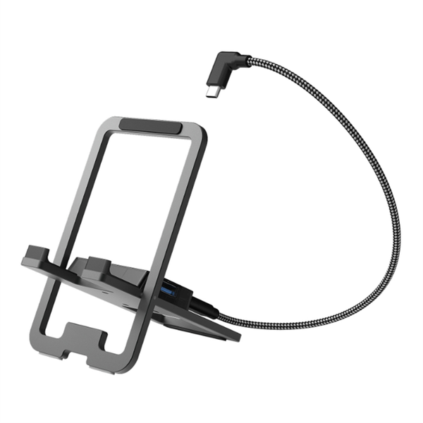 5 in 1 USB C Docking Station, Foldable Metal Charging Stand A