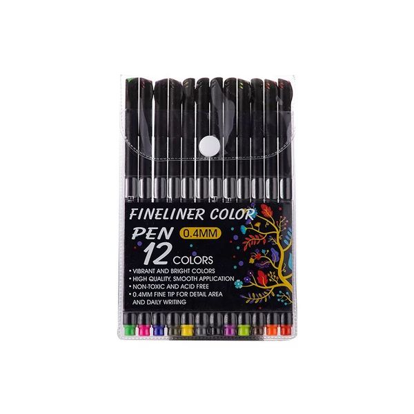 12 Ultra-fine Pens Professional Drawing &amp; Writing Set