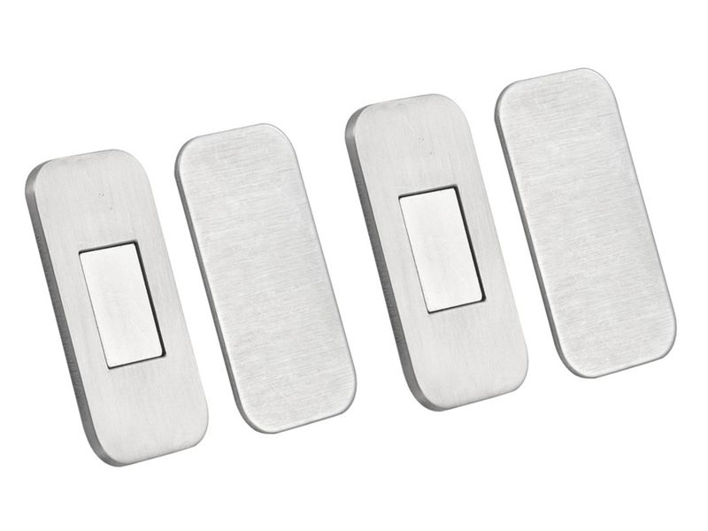 No Drill Magnetic Cabinet Door Catch with Adhesive - Stainless Steel