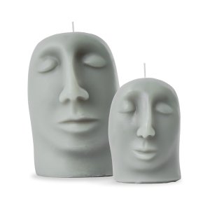 Carrol Boyes Sculptural Candle Set- Grey