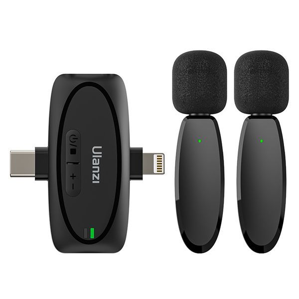 Ulanzi V6 3-in-1 Plug &amp; Play Wireless Lavalier Microphone