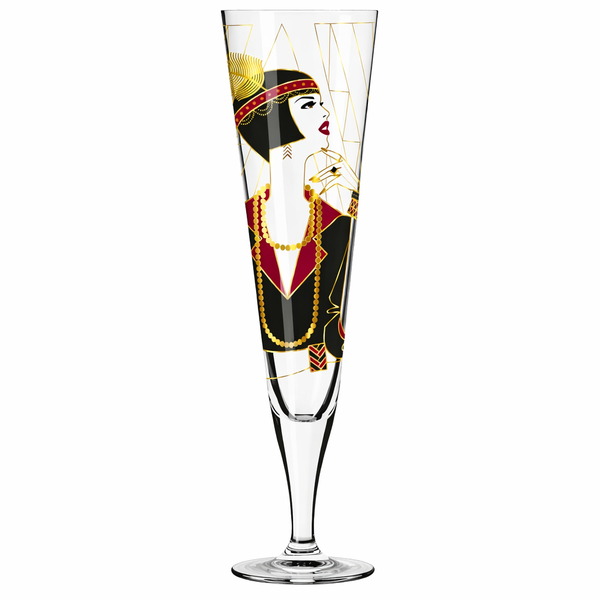 Ritzenhoff Goldnacht Champagne Flute Crystal Glass - Gatsby