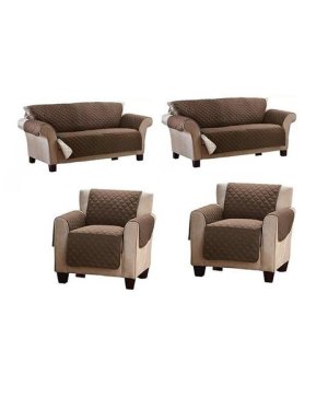 Protective Reversible Sofa Cover - 2 x Double &amp; 2 x Single
