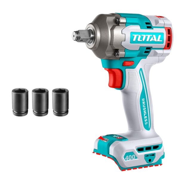 Total - Cordless Impact Wrench - 400N.m - Unit only