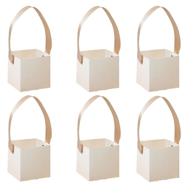 Party Craft Decor 6 piece Succulent Gift Wrap Box Pots -6.35cm