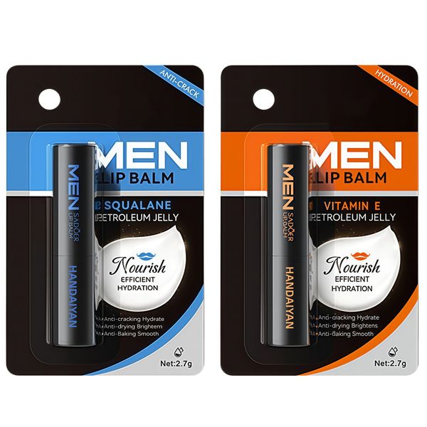 Handaiyan Men's Lip Balm-Moisturising Lip Care with Squalane &amp;Vitamin E