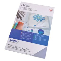 GBC Clear A3 Basic Binding Covers (180 Micron)