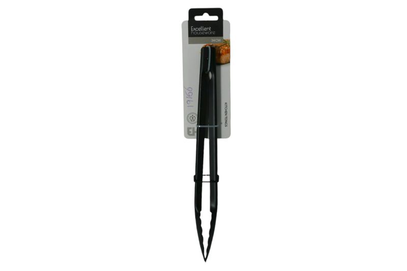 Excellent Houseware Non-Stick Tong 33CM-(Black)