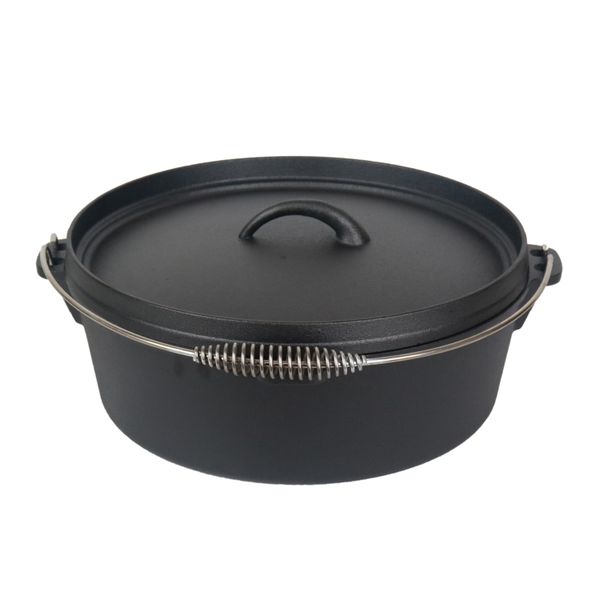 Bon Voyage No. 10 Cast Iron 4.5QT Dutch Oven Potjie Pot 25cm