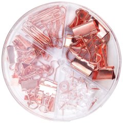 Deli Accessories set Rose Gold Clips and Pins 2 packs